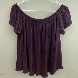 JODILF Purple Off the Shoulder Top